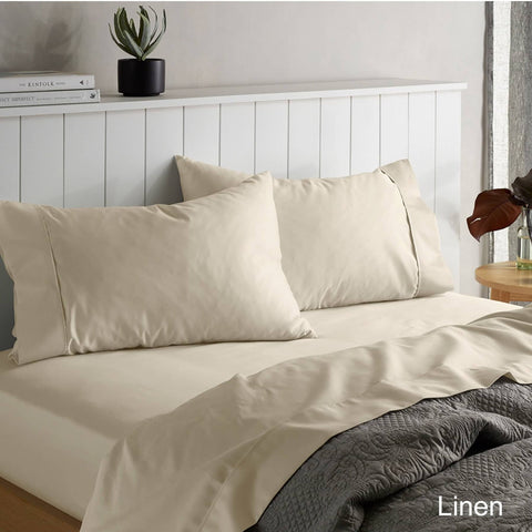 Darrahopens Home & Garden > Bedding Accessorize 1500TC Cotton Rich Sheet Set Linen King