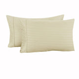 Darrahopens Home & Garden > Bedding Accessorize 325TC Pair of Cuffed Standard Pillowcases Ecru