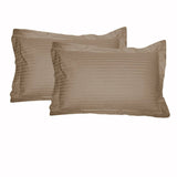 Darrahopens Home & Garden > Bedding Accessorize 325TC Pair of Tailored Standard Pillowcases Mocha