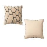 Darrahopens Home & Garden > Bedding Accessorize Alba Natural Black Filled Square Cushion