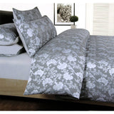 Darrahopens Home & Garden > Bedding Accessorize Annabelle Grey Jacquard Quilt Cover Set Double