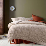 Darrahopens Home & Garden > Bedding Accessorize Aurora Natural Cotton Quilt Cover Set King
