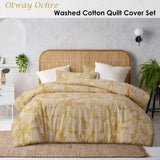 Darrahopens Home & Garden > Bedding Accessorize Betty Otway Ochre Washed Cotton Printed Quilt Cover Set Super King