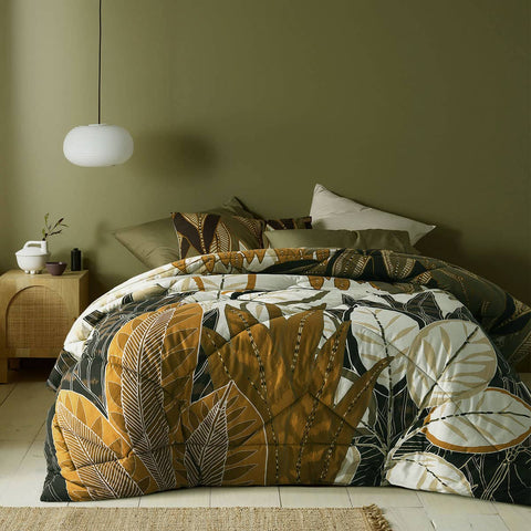 Darrahopens Home & Garden > Bedding Accessorize Bronte Washed Cotton Printed 3 Piece Comforter Set Queen