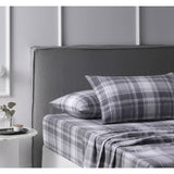 Darrahopens Home & Garden > Bedding Accessorize Cotton Flannelette Sheet Set Plaid Single