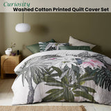 Darrahopens Home & Garden > Bedding Accessorize Curiosity Washed Cotton Printed Quilt Cover Set King