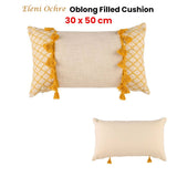 Darrahopens Home & Garden > Bedding Accessorize Eleni Ochre Rectangular Filled Cushion 30cm x 50cm