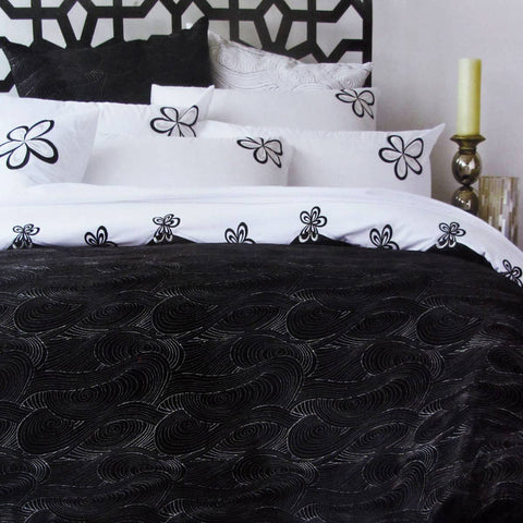 Darrahopens Home & Garden > Bedding Accessorize Hypnotic Black Quilt Cover Set Queen