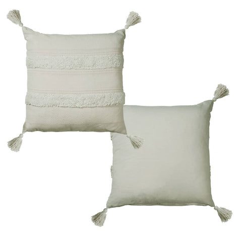 Darrahopens Home & Garden > Bedding Accessorize Indra Cotton Cover Filled Cushion - Grey
