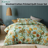 Darrahopens Home & Garden > Bedding Accessorize Kienze Washed Cotton Printed Quilt Cover Set Queen