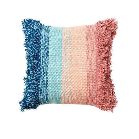 Darrahopens Home & Garden > Bedding Accessorize Layne Blue Pink Filled Square Cushion
