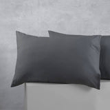 Darrahopens Home & Garden > Bedding Accessorize Pair of Cotton Polyester Standard Pillowcases Charcoal