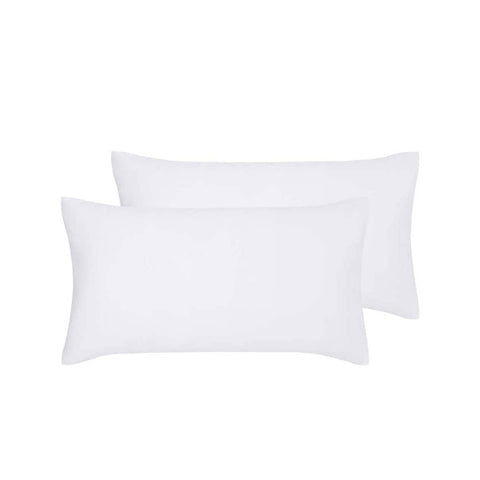 Darrahopens Home & Garden > Bedding Accessorize Pair of White Hotel Deluxe Cotton King Pillowcases 50cm x 90cm