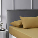 Darrahopens Home & Garden > Bedding Accessorize Pecan Washed Cotton Fitted Sheet Set King