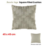 Darrahopens Home & Garden > Bedding Accessorize Roseto Sage Square Filled Cushion 45cm x 45cm
