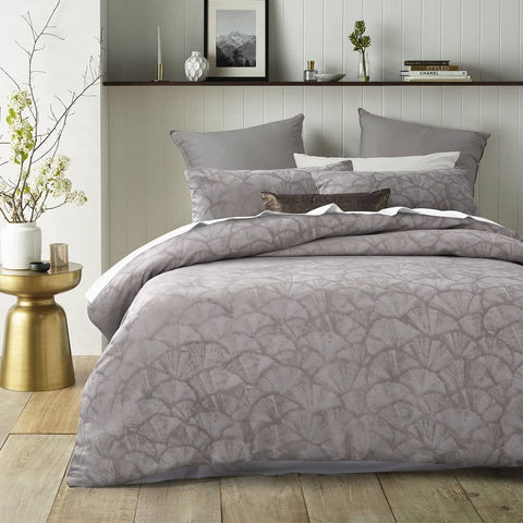 Darrahopens Home & Garden > Bedding Accessorize Shells Jacquard Quilt Cover Set King