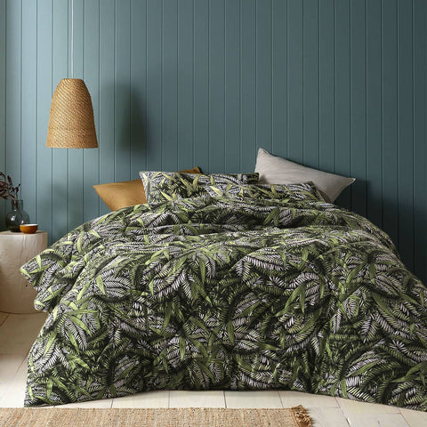 Darrahopens Home & Garden > Bedding Accessorize Styx Washed Cotton Printed 3 Piece Comforter Set Queen