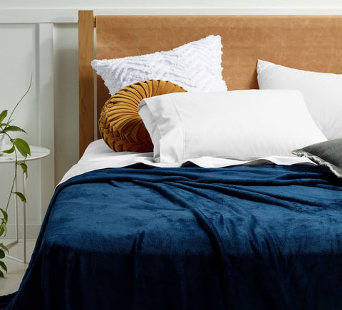 Darrahopens Home & Garden > Bedding Accessorize Super Soft Blanket Queen/King Ink Blue