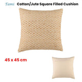 Darrahopens Home & Garden > Bedding Accessorize Tami Cotton/Jute Square Filled Cushion 45cm x 45cm