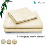 Darrahopens Home & Garden > Bedding Accessorize Tencel Cotton Blend Sheet Set Cream (Also Known as Stone) Single
