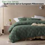 Darrahopens Home & Garden > Bedding Accessorize Tipo Sea Spray Chenille Quilt Cover Set Super King