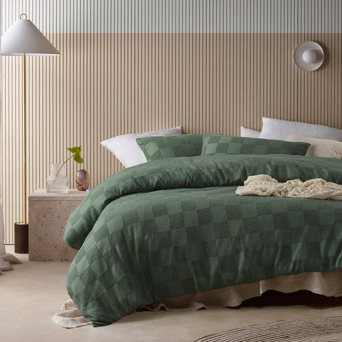 Darrahopens Home & Garden > Bedding Accessorize Tipo Sea Spray Chenille Quilt Cover Set Super King