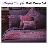 Darrahopens Home & Garden > Bedding Accessorize Utopia Purple Quilt Cover Set Double