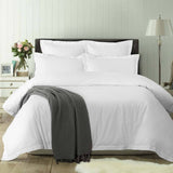 Darrahopens Home & Garden > Bedding Accessorize White Tailored Hotel Deluxe Cotton Quilt Cover Set King