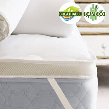 Darrahopens Home & Garden > Bedding airmax bamboo mattress topper 1000gsm king single