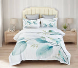 Darrahopens Home & Garden > Bedding Angelis Leaves Quilt Cover Set - Queen Size