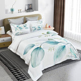 Darrahopens Home & Garden > Bedding Angelis Leaves Quilt Cover Set - Super King Size