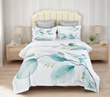 Darrahopens Home & Garden > Bedding Angelis Leaves Quilt Cover Set - Super King Size