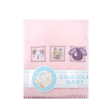 Darrahopens Home & Garden > Bedding Animal Pink Embroidered Polar Fleece Baby Blanket 80 x 100 cm