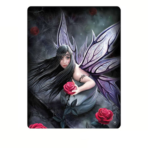 Darrahopens Home & Garden > Bedding Anne Stoke Rose Fairy Polar Fleece Throw