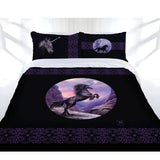 Darrahopens Home & Garden > Bedding Anne Stokes Black Unicorn Quilt Cover Set Single