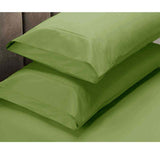 Darrahopens Home & Garden > Bedding Apartmento 225TC Fitted Sheet Set King Lime plus 2 Pillowcases