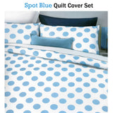 Darrahopens Home & Garden > Bedding Apartmento Spot Blue Quilt Cover Set King