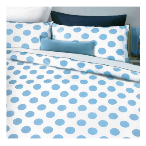 Darrahopens Home & Garden > Bedding Apartmento Spot Blue Quilt Cover Set King