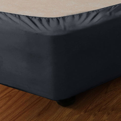 Darrahopens Home & Garden > Bedding Apartmento Stretch Valance Slate LONG SINGLE