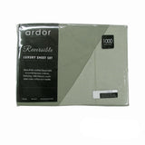 Darrahopens Home & Garden > Bedding Ardor 1000TC Cotton Rich Reversible Sheet Set Sage KING