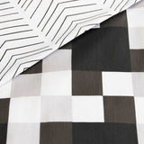 Darrahopens Home & Garden > Bedding Ardor 250TC Emerson Geometric Cotton Sateen Quilt Cover Set King