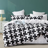 Darrahopens Home & Garden > Bedding Ardor 250TC Emerson Geometric Cotton Sateen Quilt Cover Set King
