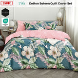 Darrahopens Home & Garden > Bedding Ardor 250TC Tiki Tropical Cotton Sateen Quilt Cover Set Queen