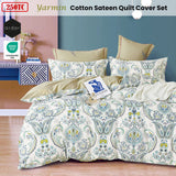 Darrahopens Home & Garden > Bedding Ardor 250TC Yarmin Moroccan Cotton Sateen Quilt Cover Set Queen