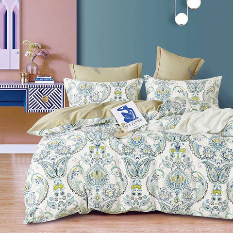 Darrahopens Home & Garden > Bedding Ardor 250TC Yarmin Moroccan Cotton Sateen Quilt Cover Set Queen
