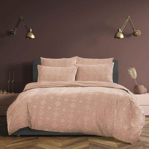 Darrahopens Home & Garden > Bedding Ardor 5 Pce Comforter Set Millicent Peach Queen