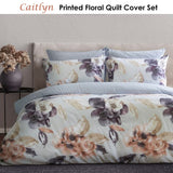 Darrahopens Home & Garden > Bedding Ardor Caitlyn Printed Floral Quilt Cover Set Queen