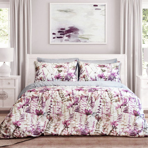 Darrahopens Home & Garden > Bedding Ardor Felicity Printed Floral Quilt Cover Set Queen