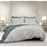 Darrahopens Home & Garden > Bedding Ardor Florence Waffle Silver Quilt Cover Set Queen