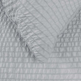Darrahopens Home & Garden > Bedding Ardor Ingrid Silver Seersucker Stripe Quilt Cover Set Double